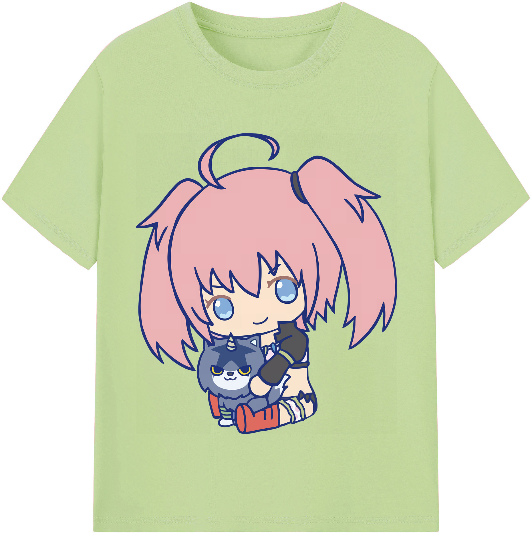 （画像用） 転スラ Regarding Reincarnated to Slime 綿100％半袖Tシャツ（フロントプリント）